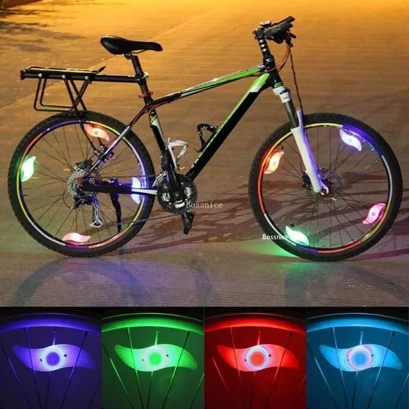 3Lighting Mode LED Neon Bicycle Wheel Spoke Light Waterproof Color Bike Safety Warning Light Cycling Light Bicycle Accessories