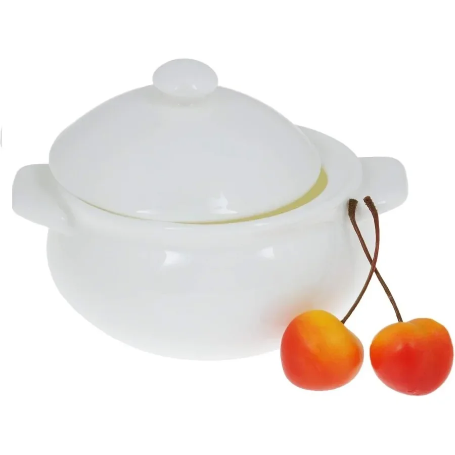 

Wax White Porcelain Set Of Baking Pot 21 Oz Set Of 2 Dishwasher Safe Easy To Clean Fine English Porcelain Wl997015 A