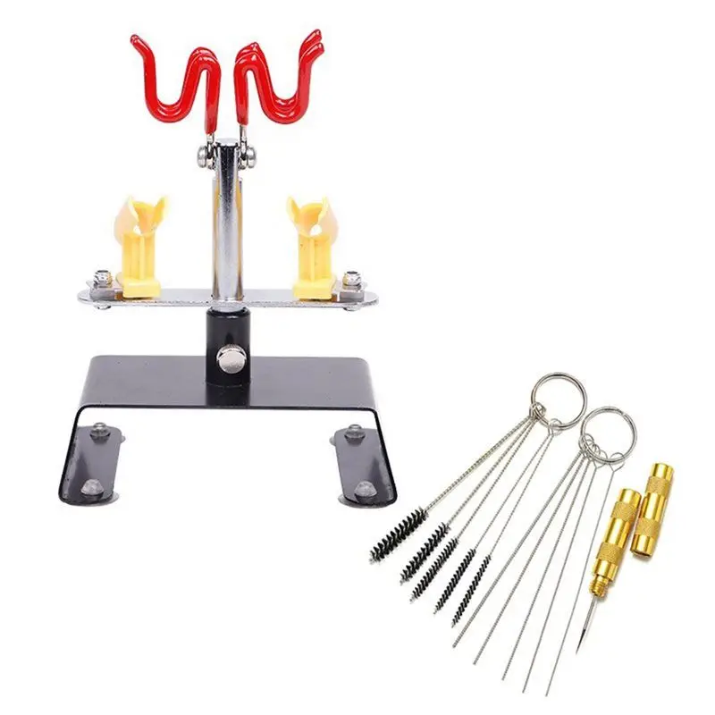 

AA01-Airbrush Cleaner Accessories Included Airbrush Station Stand Kit Rotate Holds Up To 4 Mount Spray Gun Holder