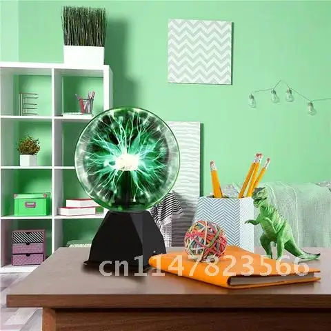 Magic Plasma Ball com Controle de Voz para Crianças, Luz Noturna LED, Lâmpada de Toque, Presente de Natal, Iluminação Decor, Novidade, 6 ", 8"