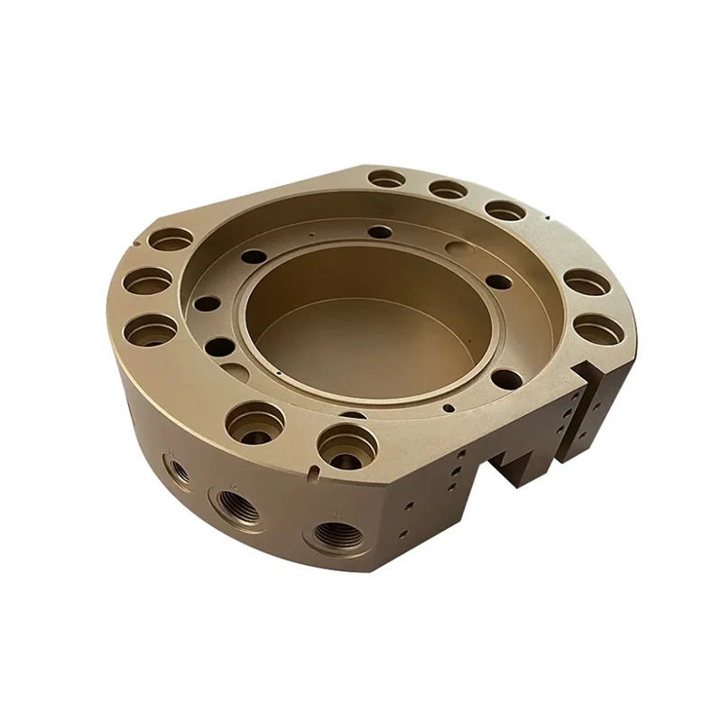 CNC custom machined aluminum alloy pneumatic valve block, precision hydraulic valve seat, fluid control block
