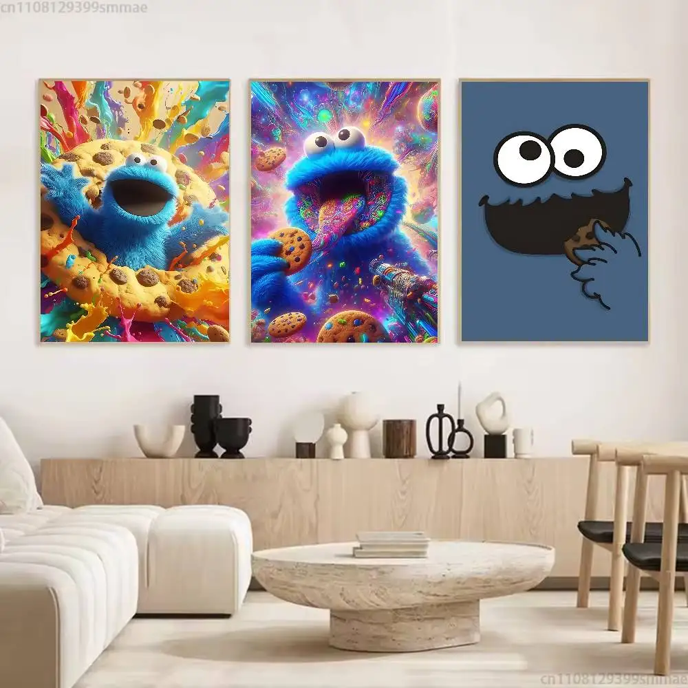 C-Cookies Monsters Classic Poster Wall art print art suitable for living room bedroom bar parlor home