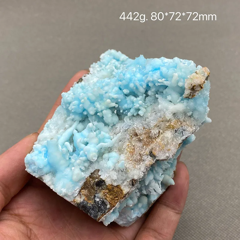 

100% natural blue aragonite crystal gem ore specimens free shipping