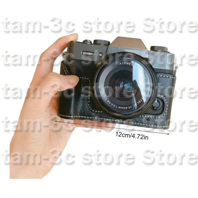 D0UA Made couro PU meia câmera Tampa bolsa para XT30 XT20 XT10 com fácil acesso à bateria