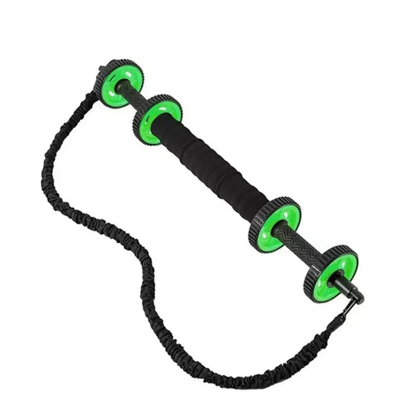 4-in-1 Multifunctional Power Twister Abdominal Wheel & Resistance Bands Set