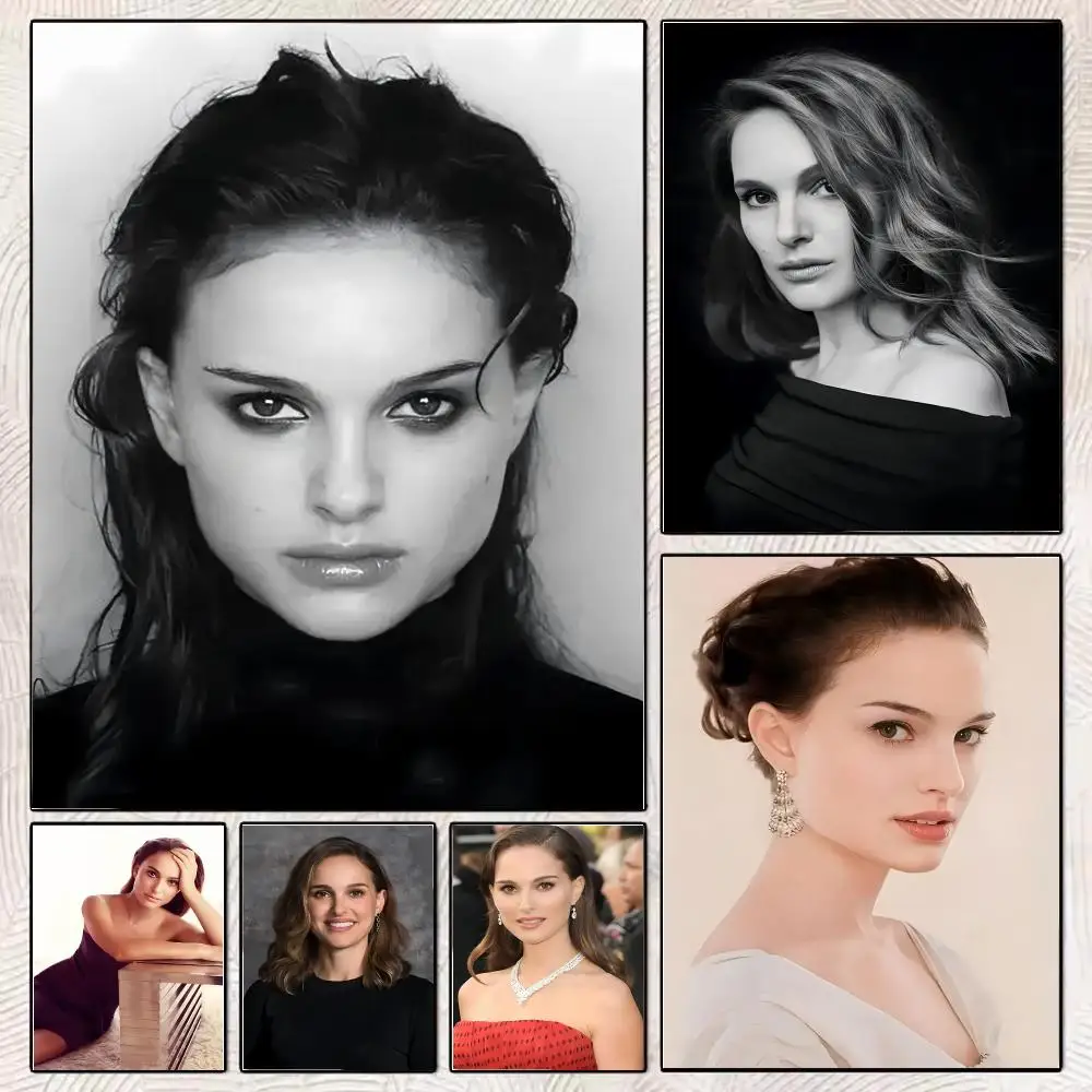 N-Natalie Portman Intellectual_Talent Painting Calligraphy Stylish Canvas Poster Wall Art for Bedroom Home Decor Gift