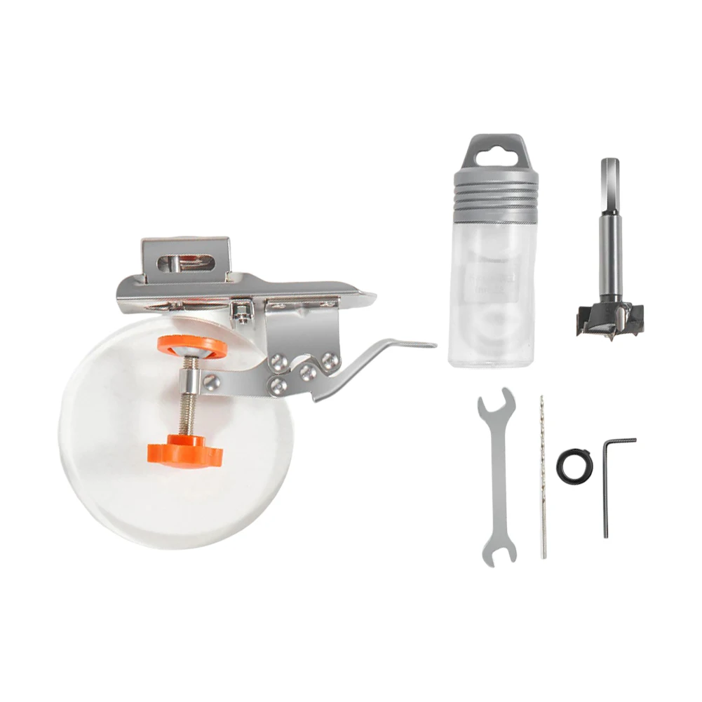 

Home Improvement Projects Hinge Drilling Fixture Adjustable Wood Clamps Adjustable Thickness Clamp Tool Hinge Installation Tool