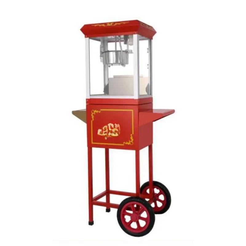 Electric popcorn machine with car