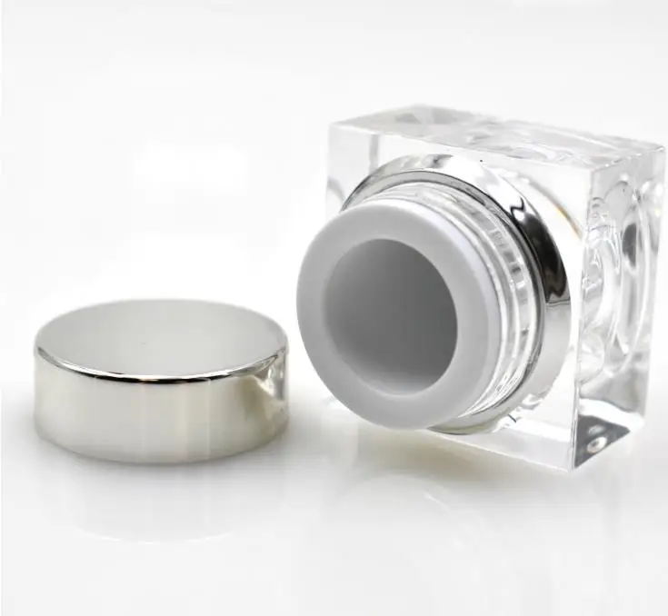 5g square Cream Jars Cosmetic Packaging Empty Sample Cosmetics Packaging luxury Acrylic jar SN795