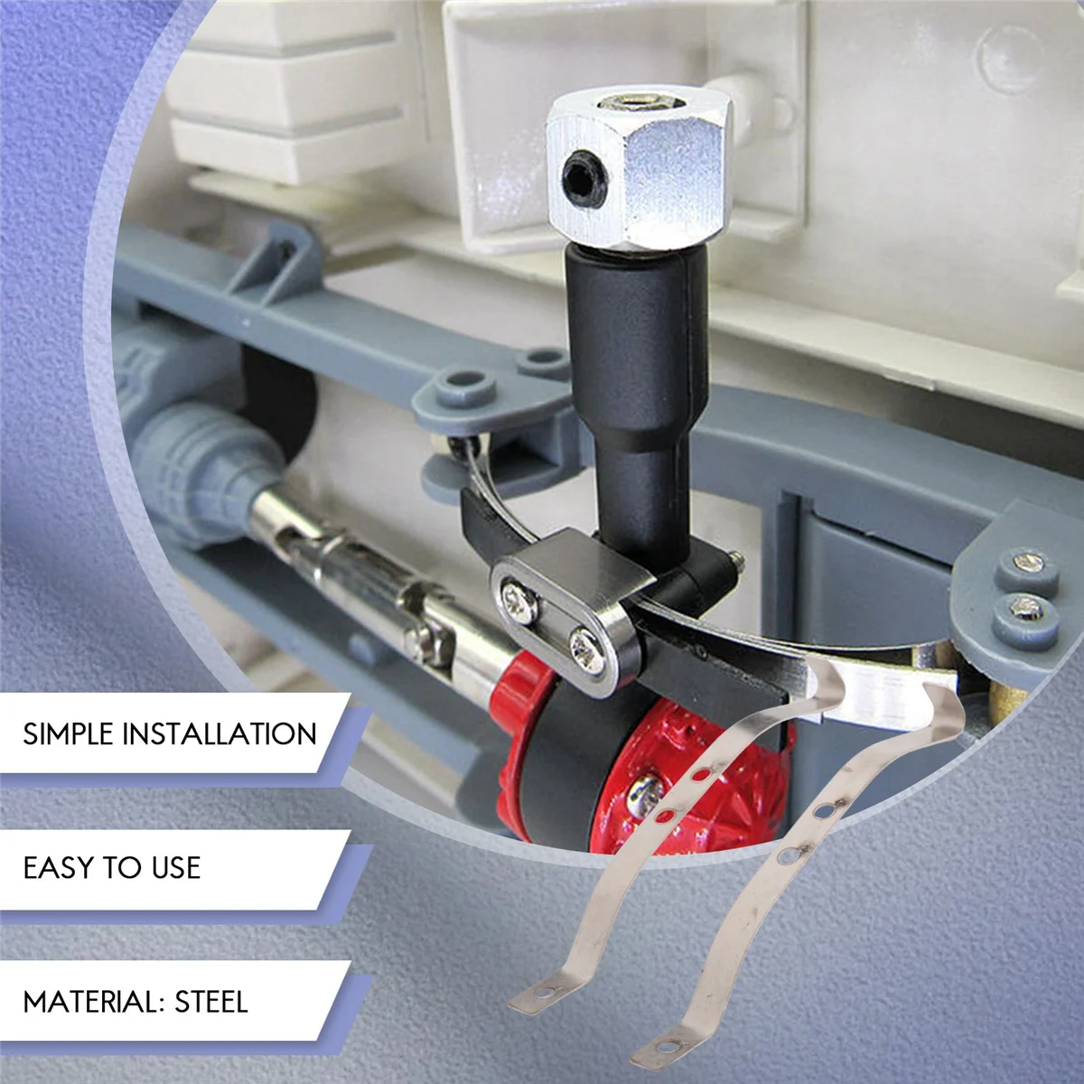 2 個スチールショックアブソーバーリーフスプリングサスペンション WPL D12 B14 B24 B16 B36 RC トラック車のアップグレードパーツアクセサリー