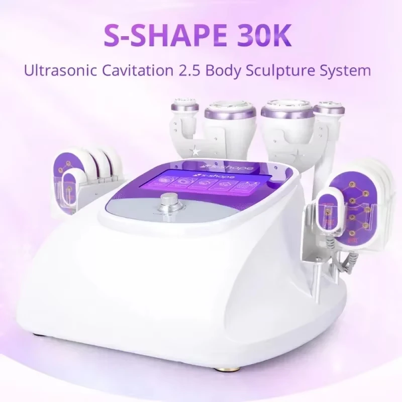 Mychway Radio Frequency Body Contouring Equipment Fat Sculpting S Shape 30k Cavitations Machine With 160MW