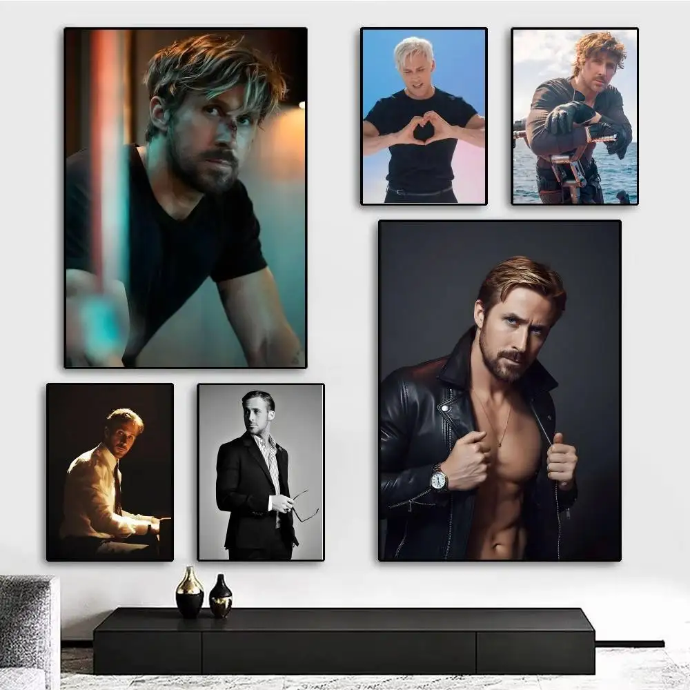 1pc Singer R-Ryan Gosling Poster Sticker Print Waterproof Wall Art For Living Room Bedroom Home Decor