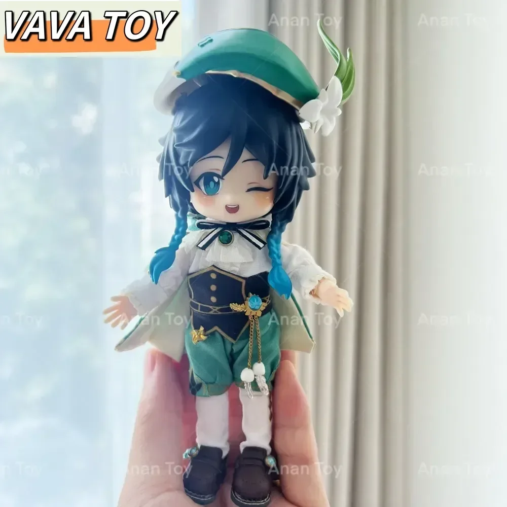 Anime Game Cosplay Venti Ob11 Doll 1/12 Barbatos Figurine Customized Product Handmade Faceplates Hair Costumes Toy Accessories