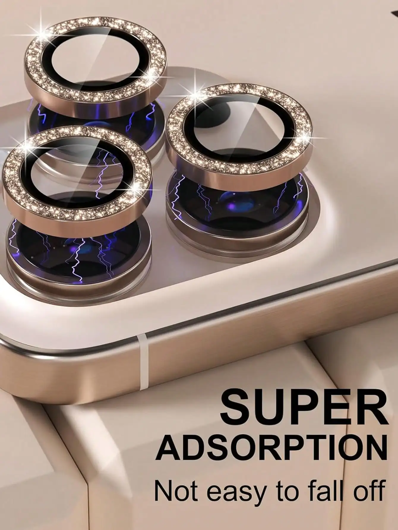 3pcs 9H Tempered Glass Camera Lens Protector Compatible With Apple 17/17Pro/17Promax/16 Pro/16 Pro Max, Phone Accessories,