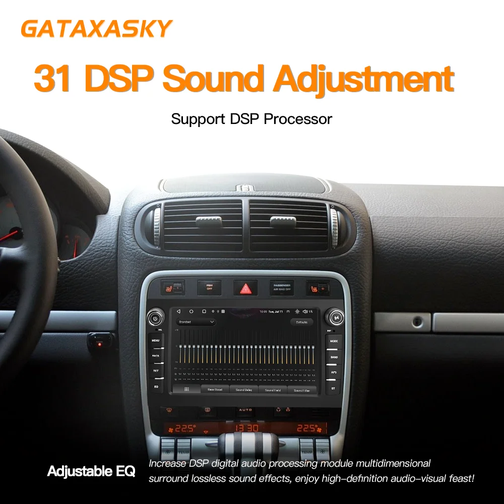 GATAXASKY 8 \'\'Android 12 autoradio lettore multimediale Stereo 360 fotocamera per Porsche Cayenne 955 957 GTS 2003-2010 CarPlay AUTO GPS