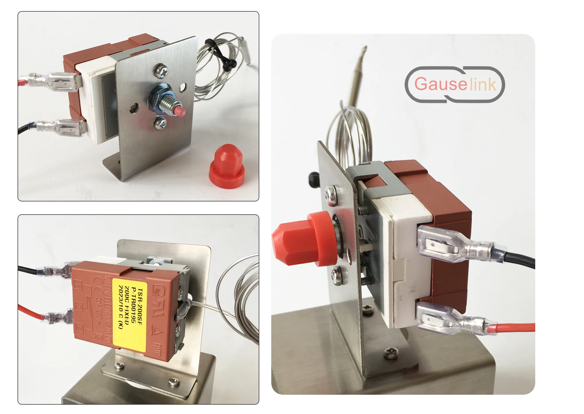 Kapillarthermostat, Glühbirne, Thermometer, fest, hohe Temperatur, Sicherheitsbegrenzer, Steuerschalter, manueller Reset, TSR – für Ofenheizung – Detail 16