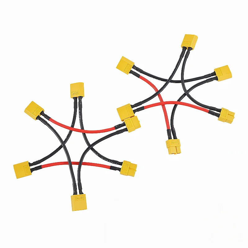 XT30/60/90 Y-Type Parallel Splitter Cable 1/2 Female to 2/1Male Battery Extension Wire 14/16AWG Silicone RC Power Cable