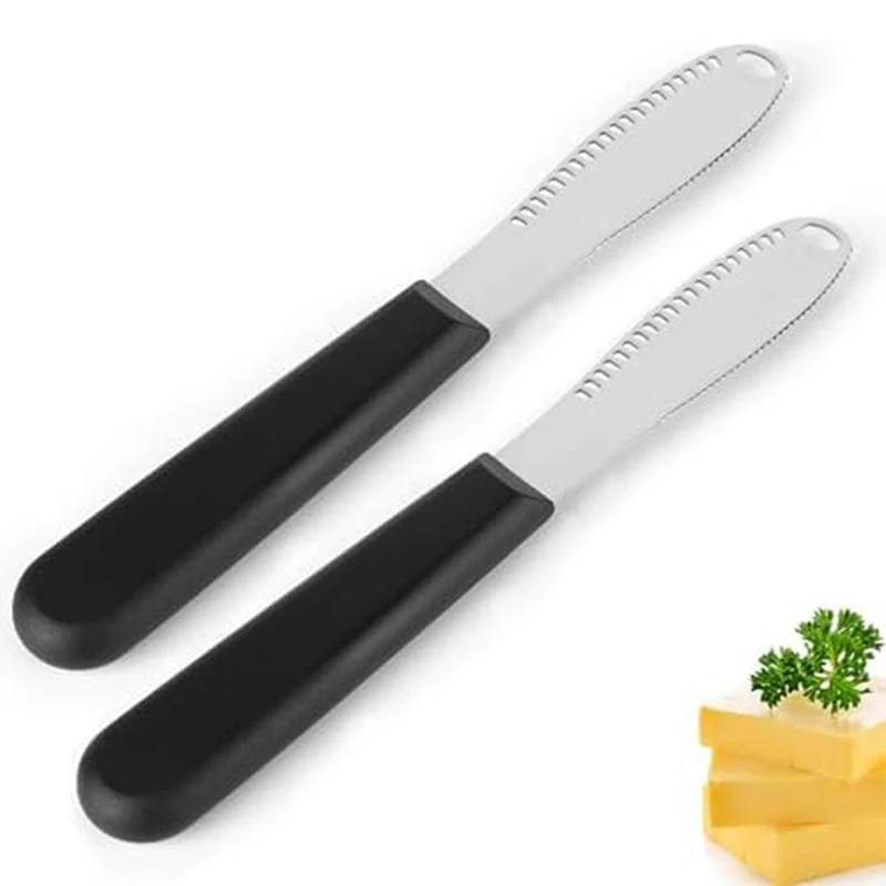 Butter Knife Butter Knife Butter Spreader With Serrated Edges And Scraping Holes Comfort Grip