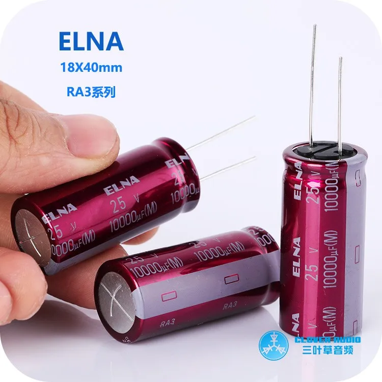 2024 ELNA RA3 serii 25 v10000uf 18x40mm kondensator elektrolityczny Audio 10000 uf25v 10000 uf25v 18*40mm 100% nowy i oryginalny