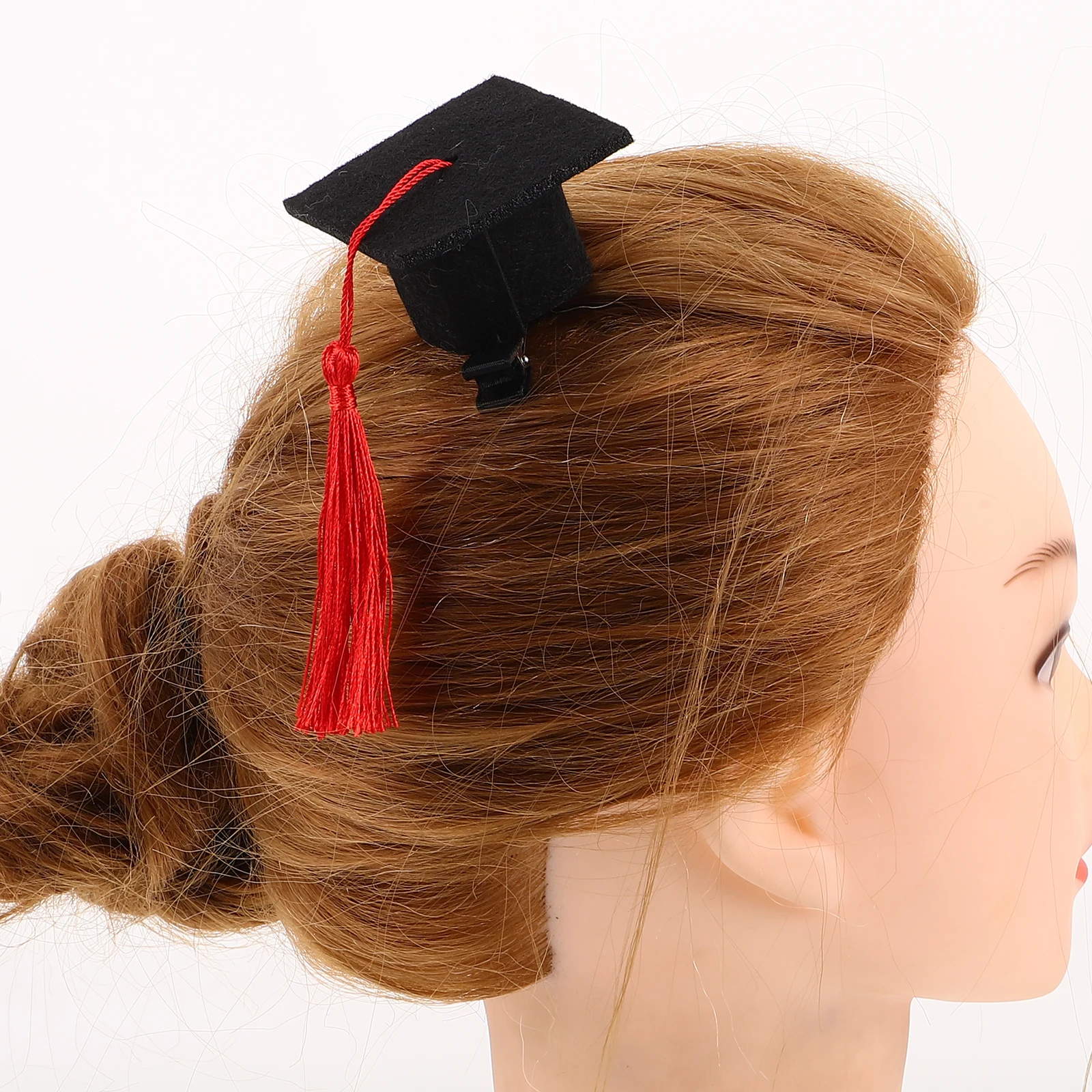 

Mini Doctor Hat 3 Pcs Graduation Accessories Lightweight Comfortable Secure Durable Celebration Decorative Hairpins Styling Pins