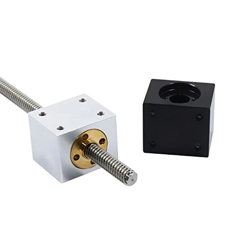 1pc T8 Lead Screw Nut Housing Bracket T8 Nut Housing Bracket Screw Nut Aluminum Block Conversion Seat For CNC 3D Printing Parts