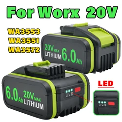 Powtree Replacement Battery WA3553/WA3551 for Worx 20V Battery Power Tools WA3551 WA3572 WA3553 WX390 WA3551 WX176 WX178 WU268