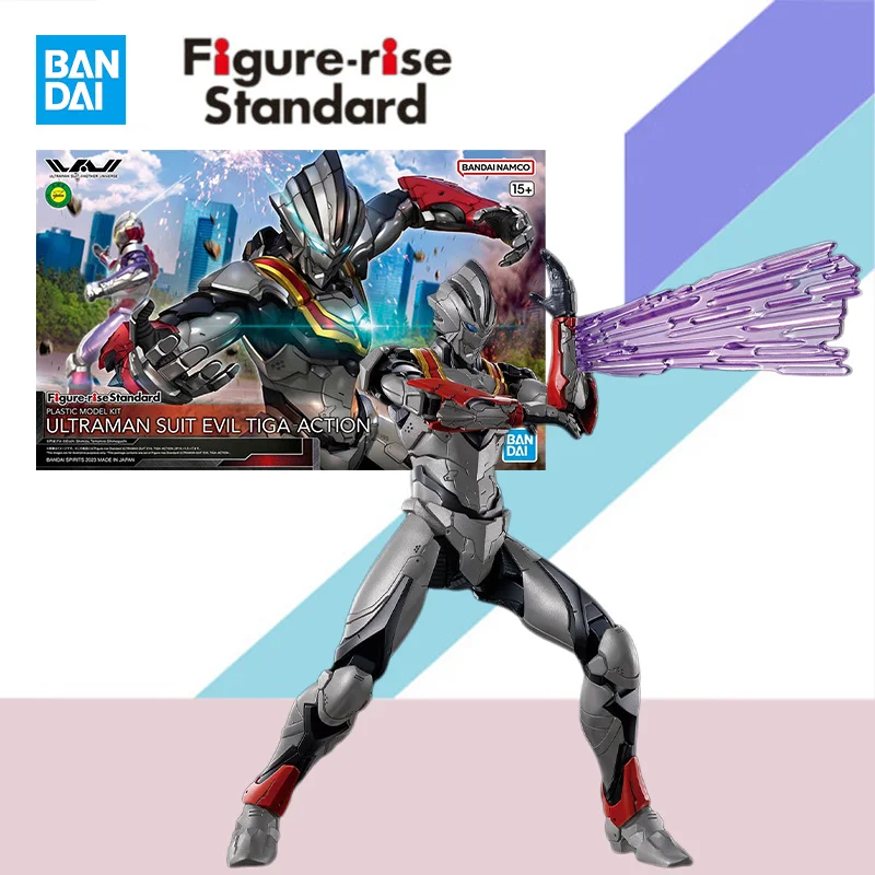 

Bandai Figure-rise Standard FRS ULTRAMAN Anime Model ULTRAMAN Suit Evil Tiga Figure Action Assembly Model Kit Toy Gift for Kid