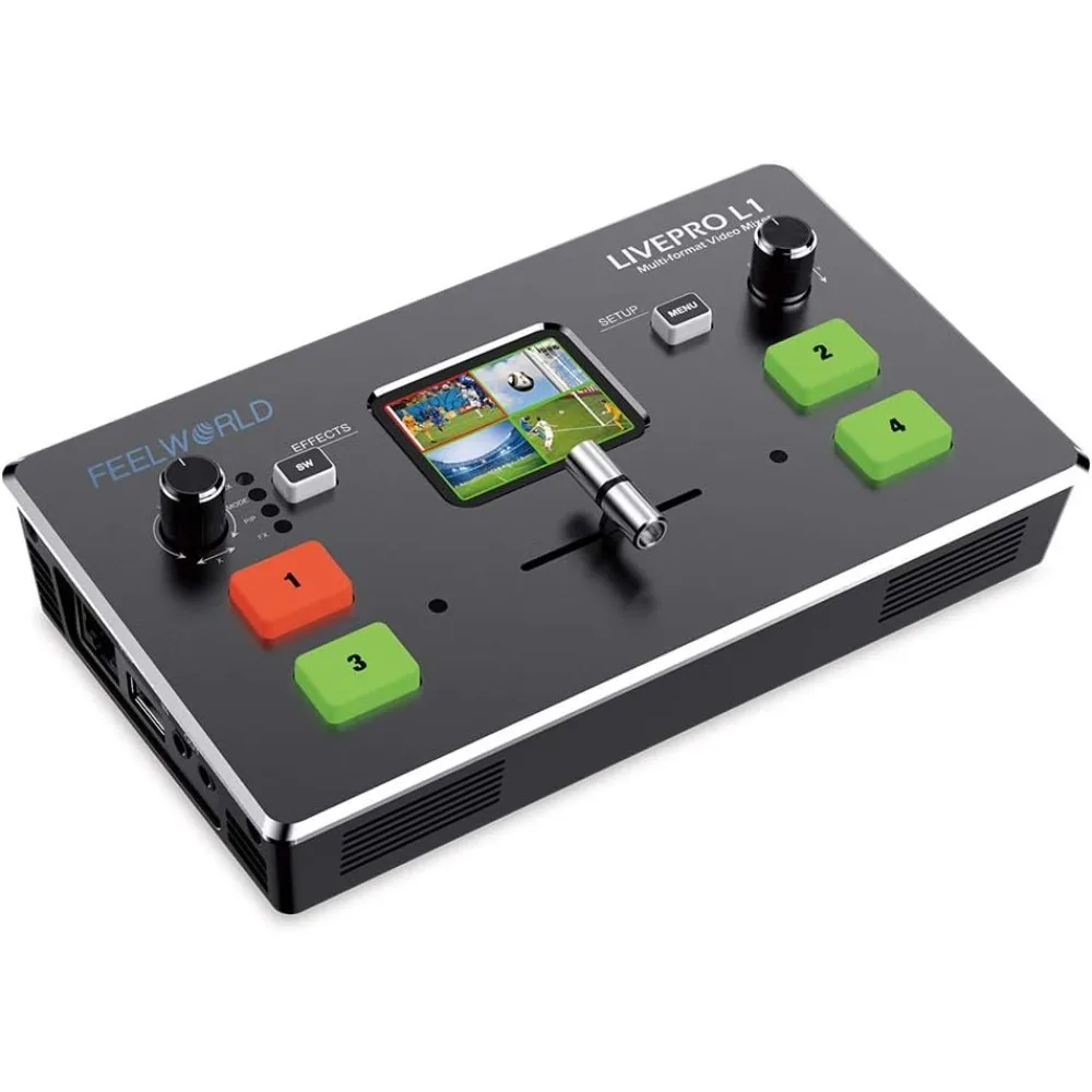 Multi Format Video Mixer Switcher USB 3.0 Output Real Time Live Streaming Multi Camera Production