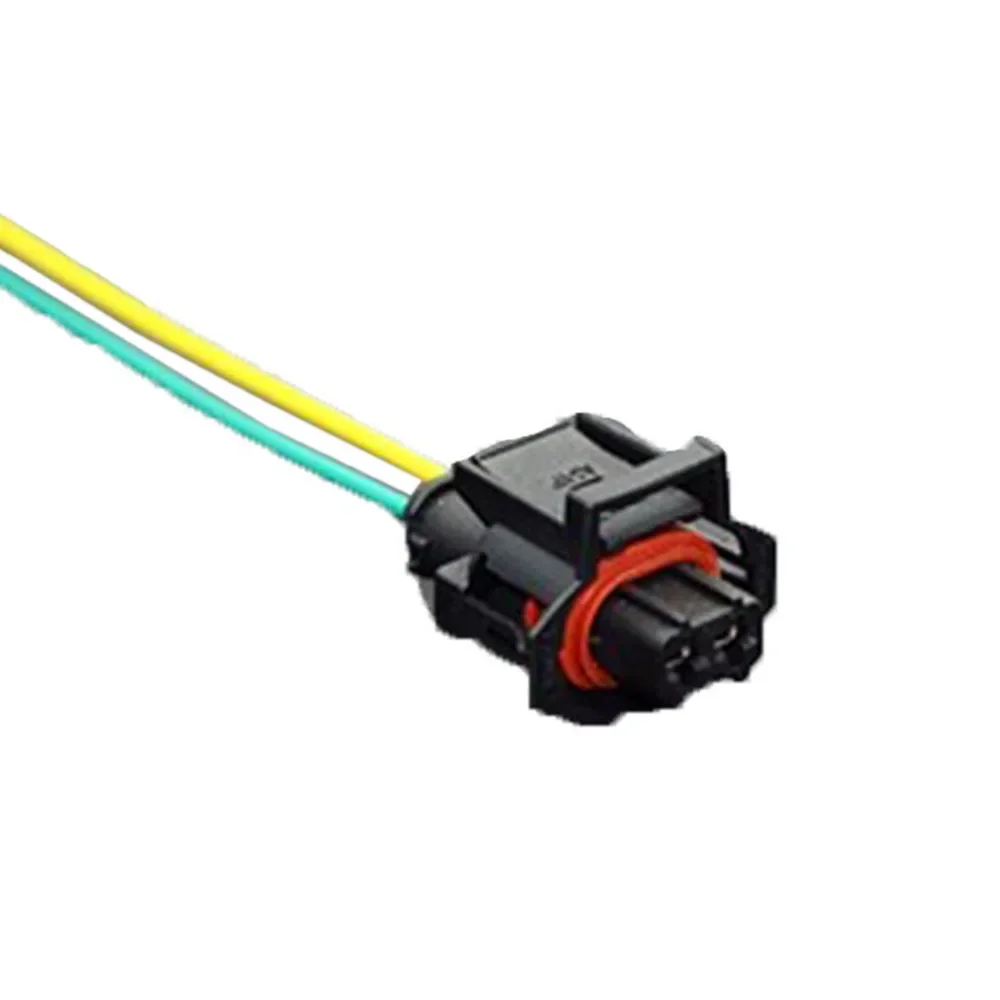 2P 2 Pin/Way Female Diesel Common Rail Injector Plug Socket Electric Connector With Wire Pigtail For BOSCH