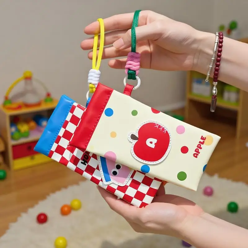 กระเป๋าใส่แว่นตาพกพาพร้อมสายคล้องคอ กระเป๋าใส่แว่นกันแดดสำหรับกิจกรรมกลางแจ้ง ฝาปิดอัตโนมัติ ทำจากหนัง PU