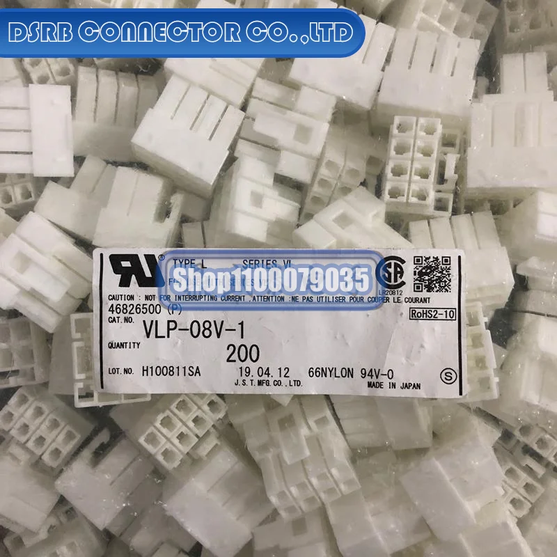 200pcs/lot VLP-08V-1 8P 6.2MM legs width 100% New and Original