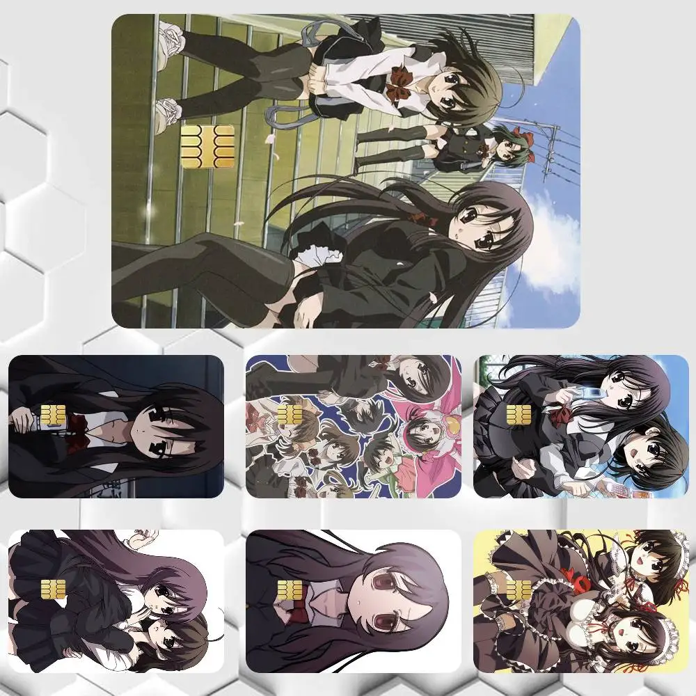 school days kotonoha sekai   Sticker Film Tape Skin for Credit Card Debit Card Cartoon Waterproof Stickers