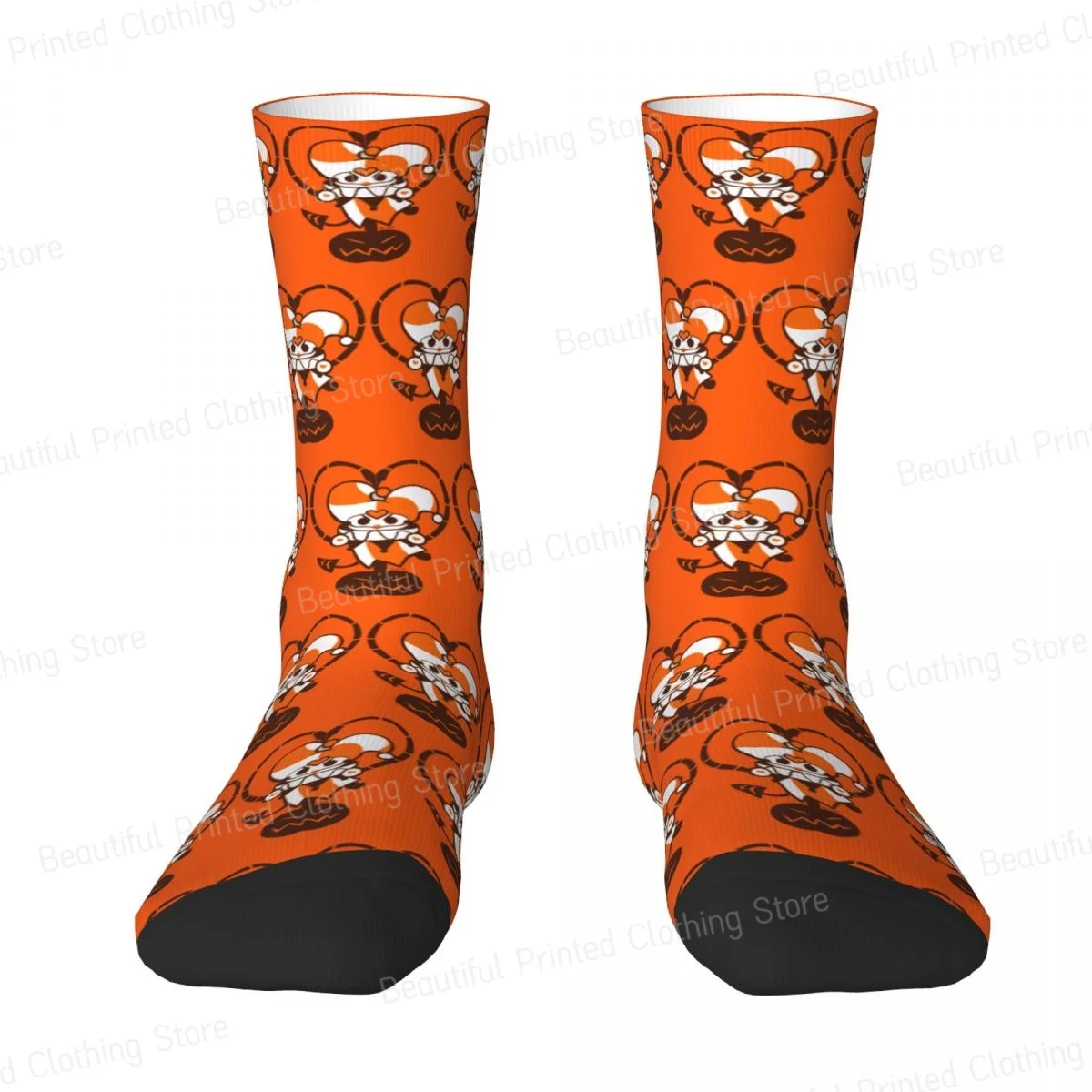 Dancing Halloween Fizzarolli HelluvaBoss Unisex Four Seasons Socks Windproof Fun printing Socks Street Style Crazy Sock