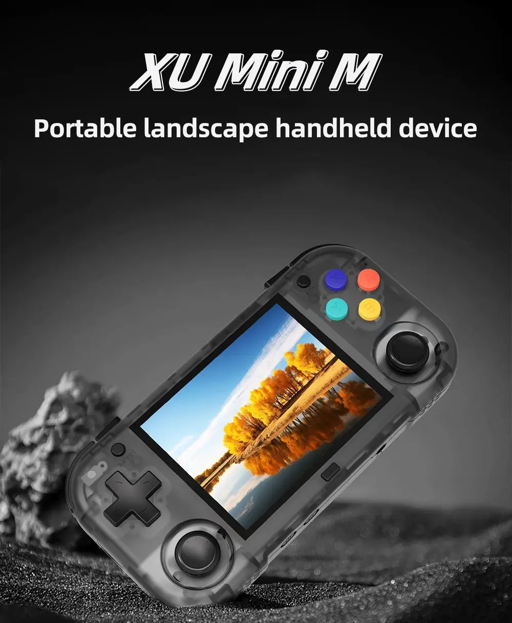 XU MINI M Handheld Game Console 2.8'' Screen Linux OS MINIM Retro Simulator Video Player Portable Console Children Gifts