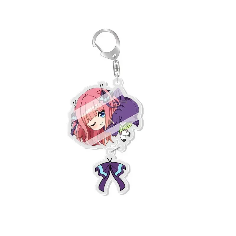 The Quintessential Quintuplets Nakano Miku Keychains Nino Pendants Ichika Keyring Yotsuba Itsuki Bag Tag Cos Accessory