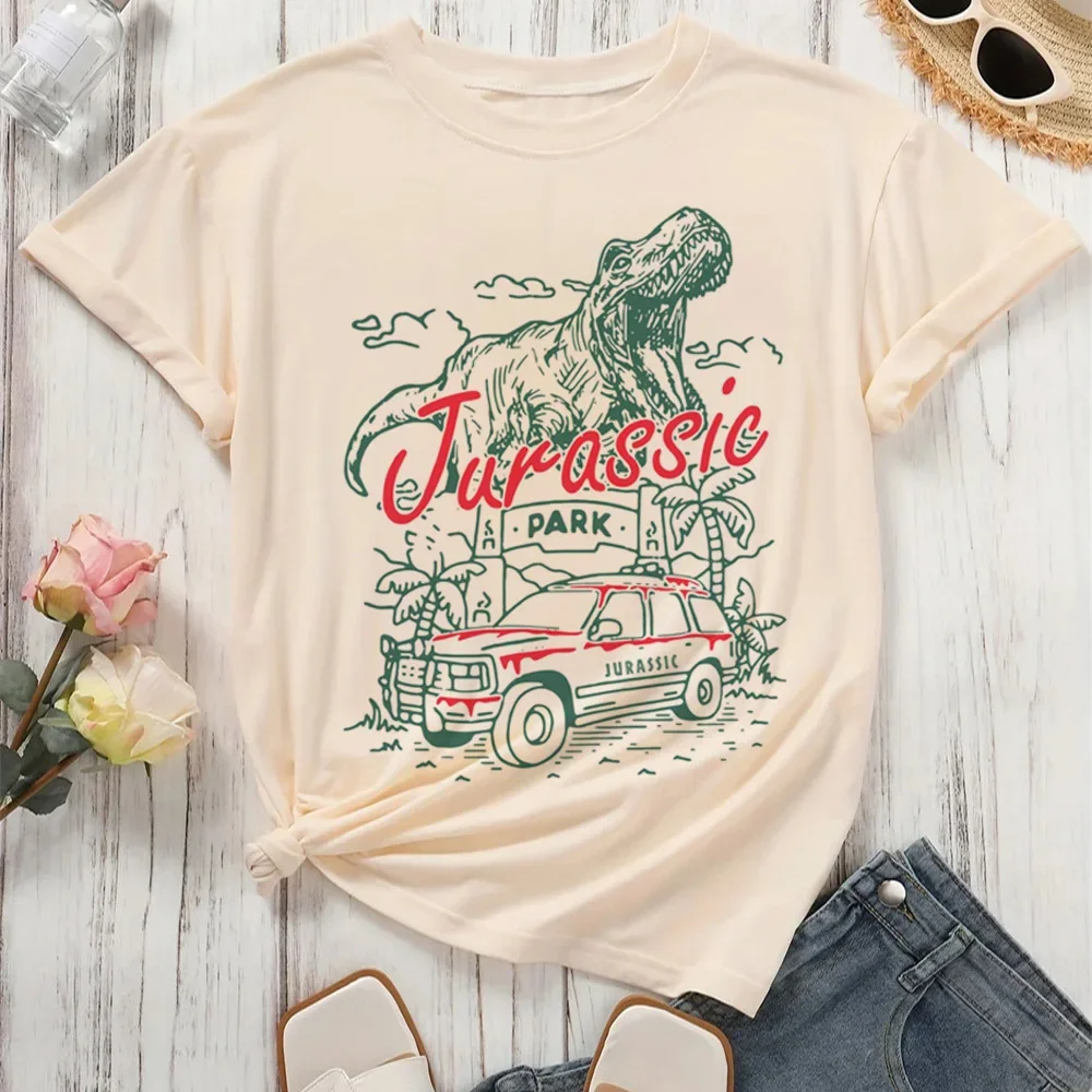 

Футболка «Парк Юрского периода», женская модная психоделическая гранж Y2k, пастельная футболка 2000-х годов, графическая футболка 2000-х годов, пастельная аниме, винтажная