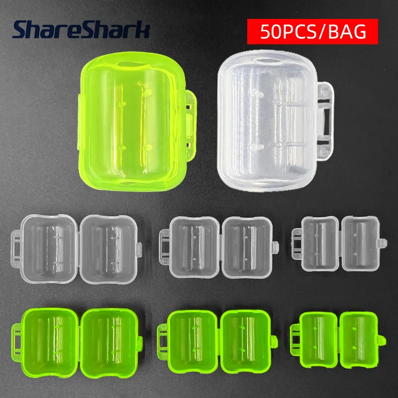 ShareShark - 50 Protectores de Anzuelos para Pesca de Calamar, Fundas Protectoras para Anzuelos de Camarón, Fundas de Madera para Anzuelos de Camarón