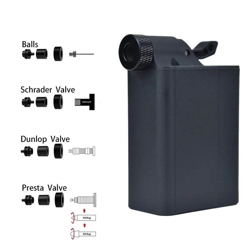 130 رطل لكل بوصة مربعة مضخة دراجة صغيرة محمولة مضخة هواء سريعة التضخم منفاخ لإطارات السيارة مع صمام بريستا وشرايدر لدراجات المدينة الطريق وMTB #3