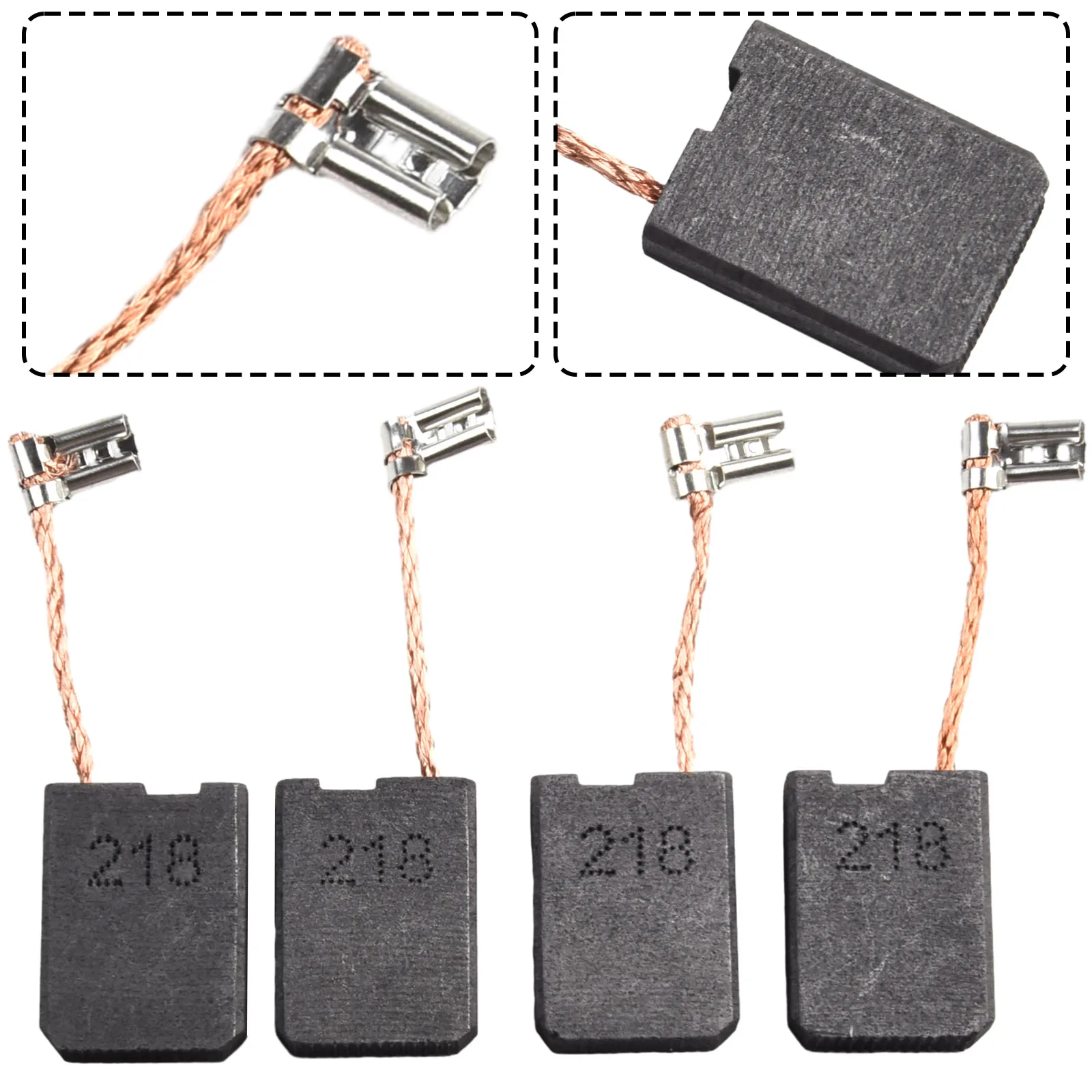 

Brand New Carbon Brushes Brush Set CB218 Carbon Brush Set For GA9062 GA7060 GA9060 GA9063RX02 HM1812 Unused 4PCS