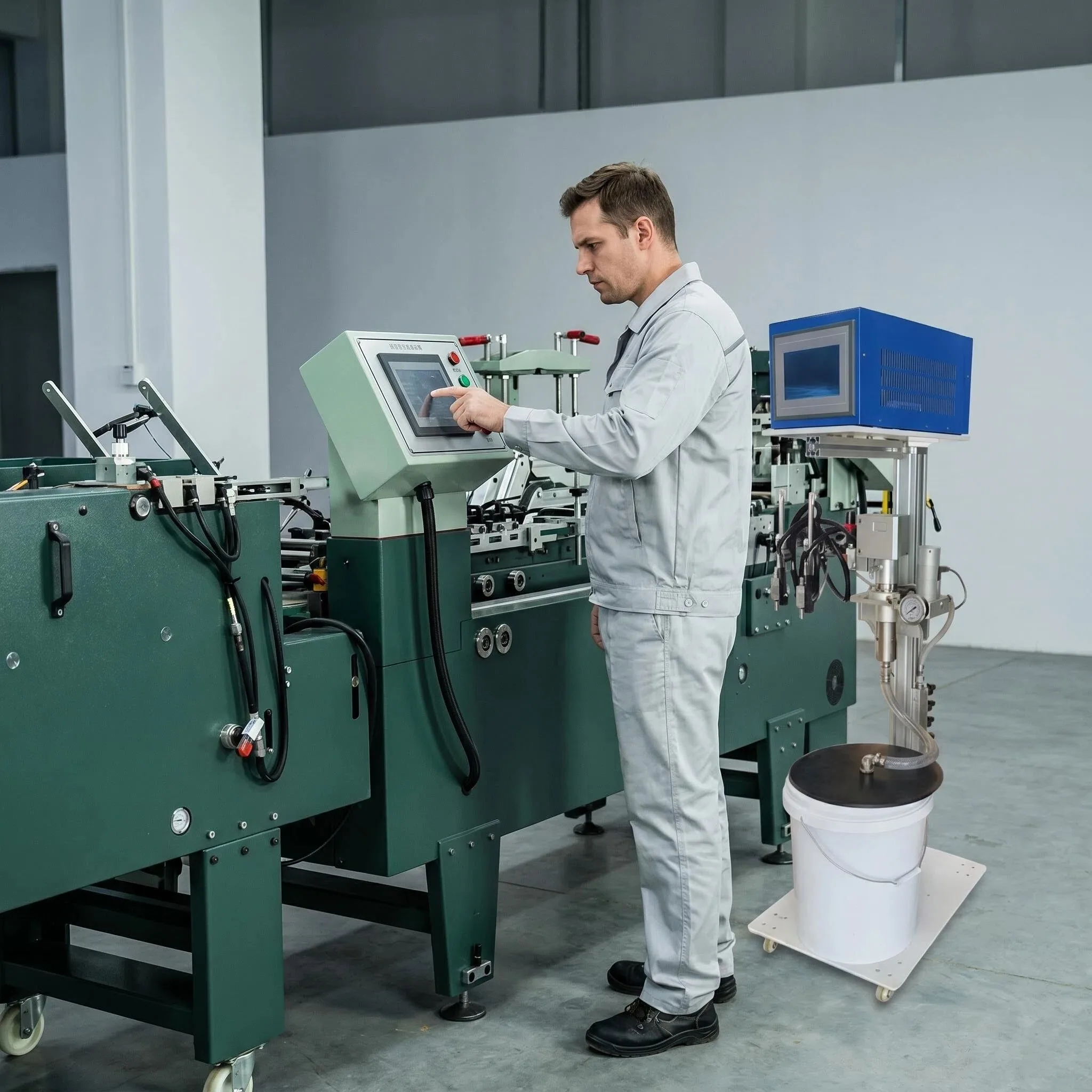 Easy Operation CQT580 Side Glue Box Gluing Machine High Precision Automatic Cold Glue Folder for Mini Boxes Plastic Packaging