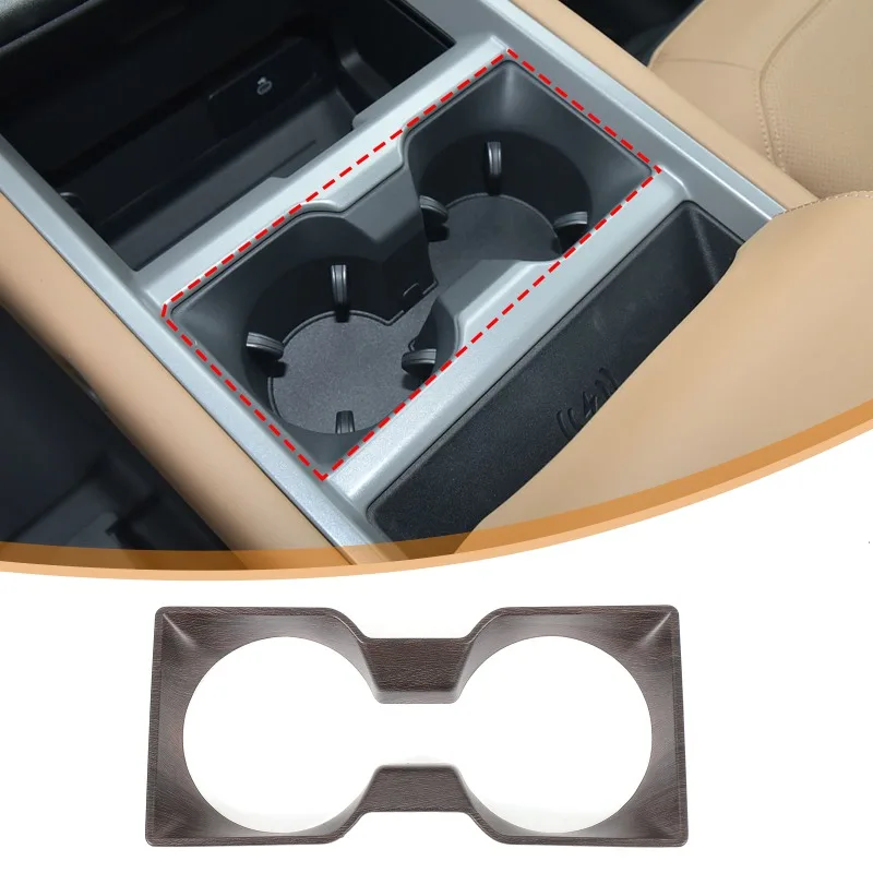 ل 2025 + لاند روفر المدافع مركز وحدة التحكم حامل الكأس الإطار المشروبات حامل الكأس لوحة الكسوة ABS اكسسوارات السيارات