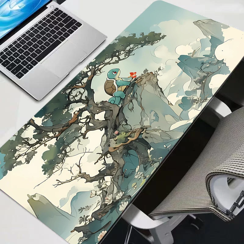 Pokemon Pikachu Mouse pad professional eSports game players durable Speed Lock Edge Rubber Game Desk Mousepad Keyboard Mat