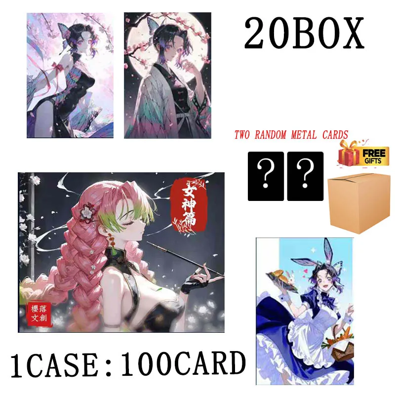 

Wholesales Demon Slayer Collection Booster Box Goddess Chapter Wave 1 Yingluo Wenchuang Acrylic Color Paper Waifu Toy For Adult