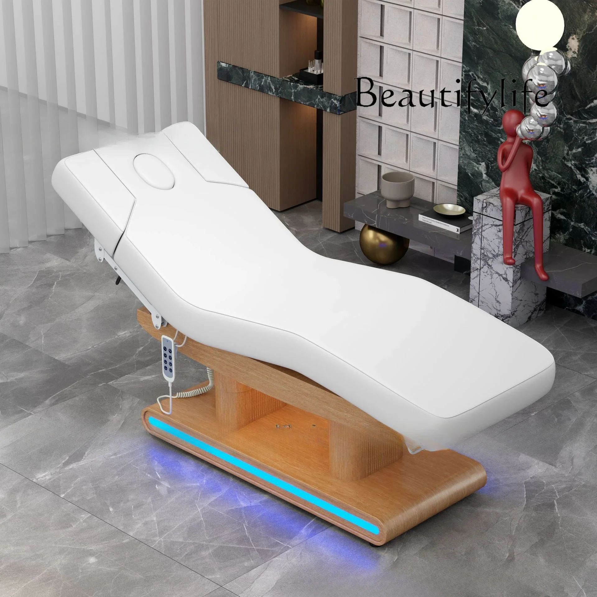 High-End Electric Beauty Bed Beauty Salon Special Massage Massage Massage Bed Latex Bed Constant Temperature Heating