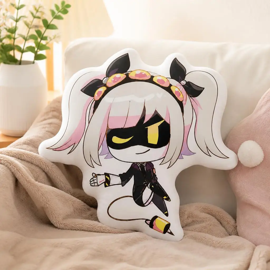Murder Drones Cyn Solver Drone Anime Robot Plush Pillow Cushion Irregular Stuffed Throw Pillow Home Decor Gift Sofa Bed