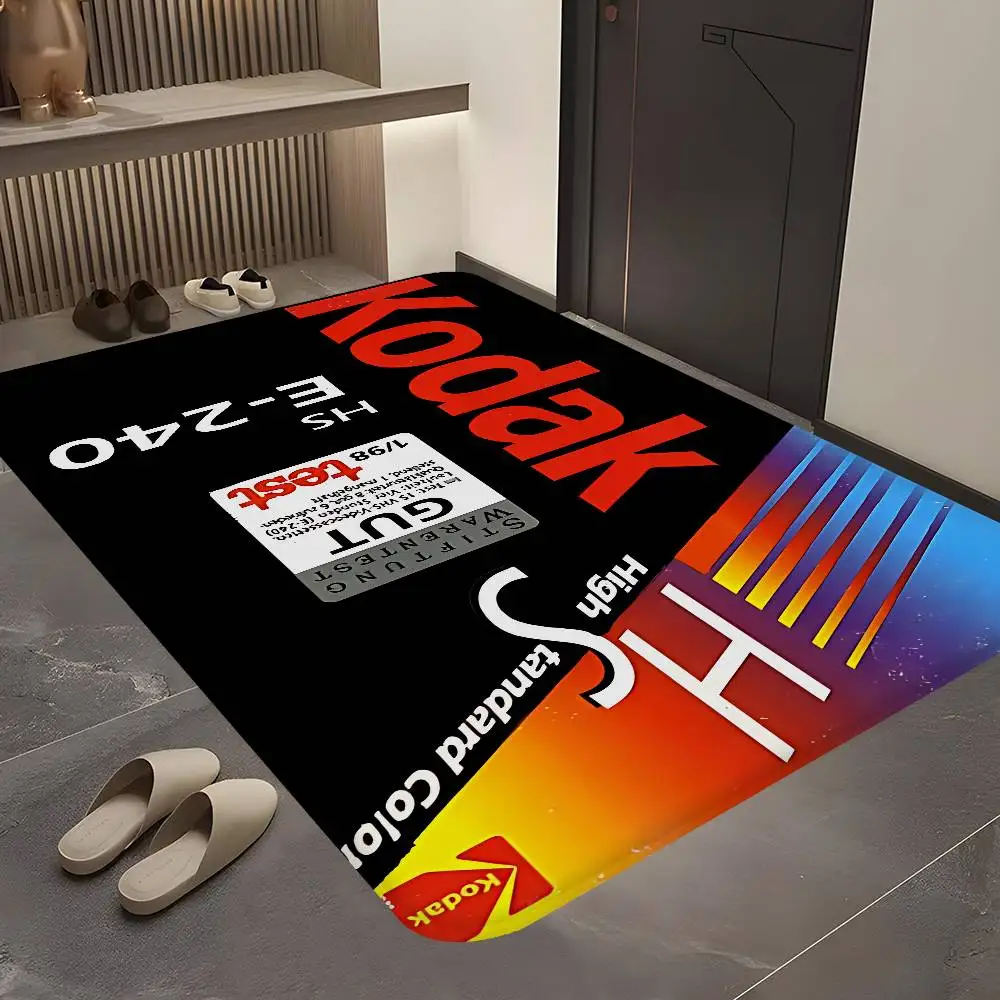 K-Kodak Camera Brand Floor Mat Kids Room Bedroom Decoration Balcony Anti-Slip Doormat Living Room Welcome Rug