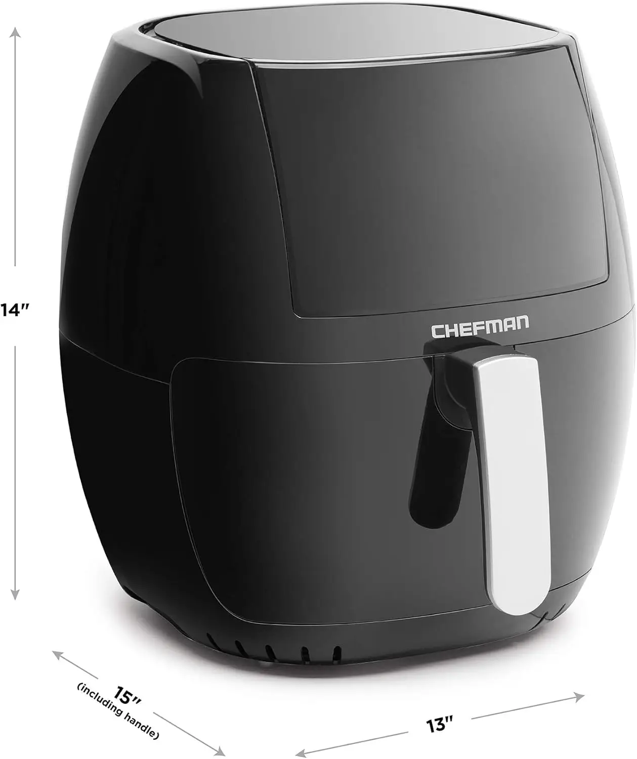 مقلاة هوائية تعمل باللمس سعة 8 لتر مع نافذة عرض XL وشاشة عرض رقمية متقدمة، قلي بزيت أقل للأغذية الصحية، درجة حرارة قابلة للتعديل