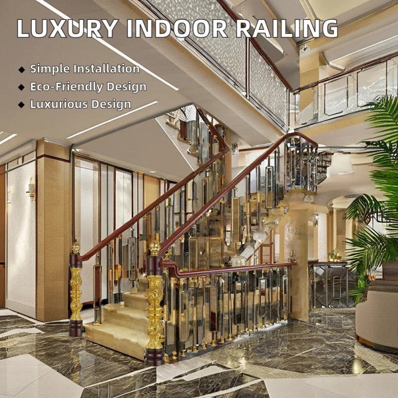 Barrières d'escalier de conception moderne, Support de main courante, Baluster d'escalier en alliage d'aluminium personnalisé