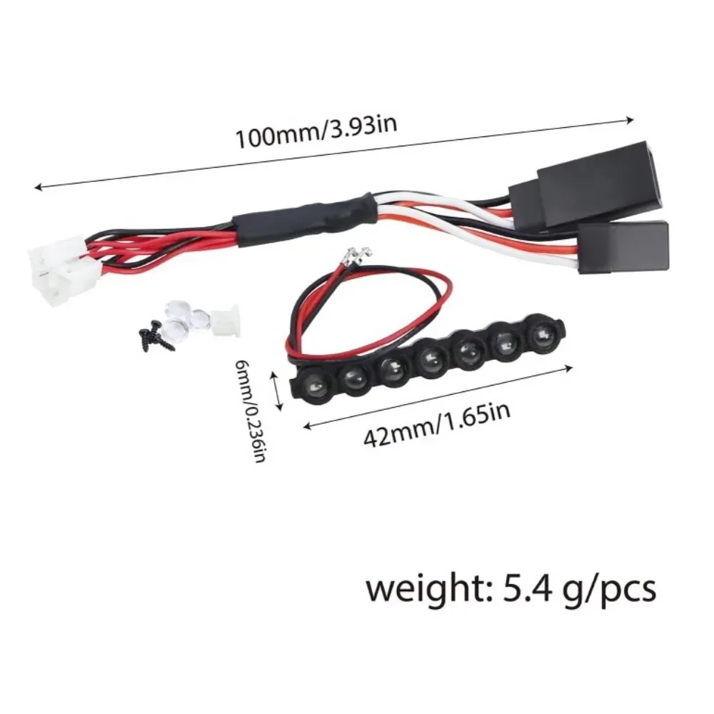 RC Offroad Crawler Car Scale Roof Round LED Light Bead Lamp for Axial SCX30 1/30 Scale Custom Size Hobby Modification Parts