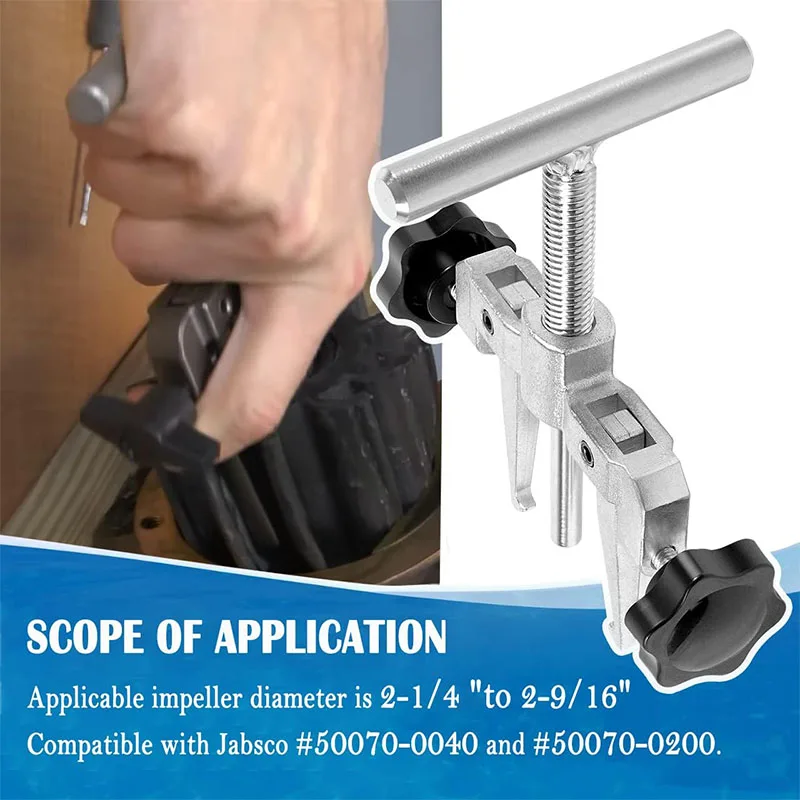 Impeller Puller 660040-1 for 2-1/4" to 2-9/16", Impeller Removal Tool Compatible with Jabsco Pump #50070-0040 and #50070-0200 image 2